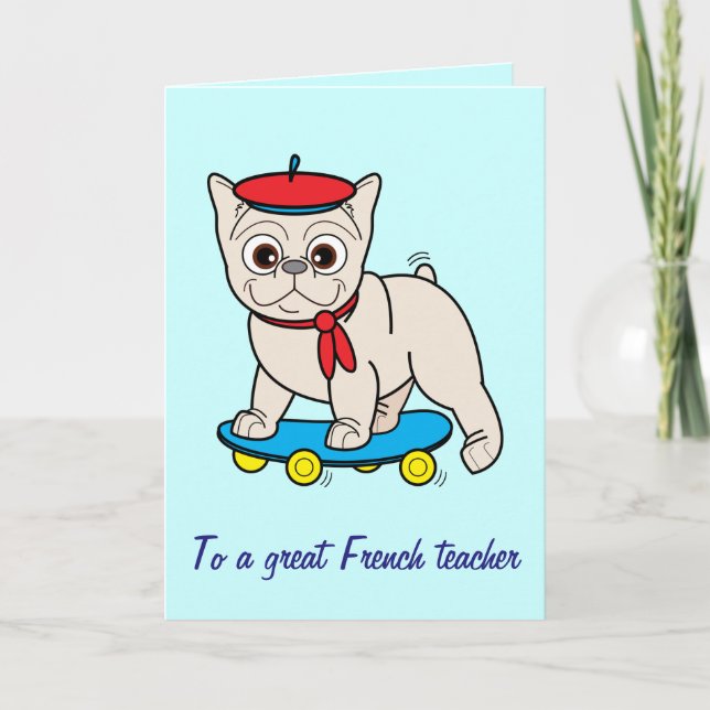 Danke an meinen Französischlehrer (Vorderseite)