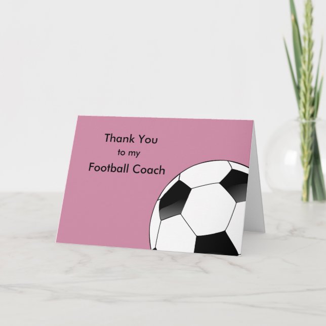 Danke an meinen Fußballtrainer (Vorderseite)