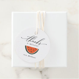 Danke an Melon Birthday Geschenkanhänger