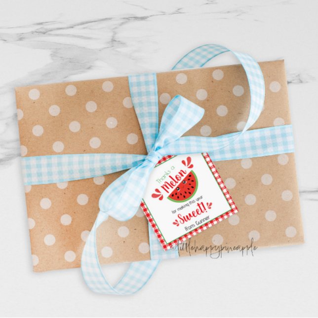 Danke an Melon Gift Tags Geschenkanhänger (Von Creator hochgeladen)