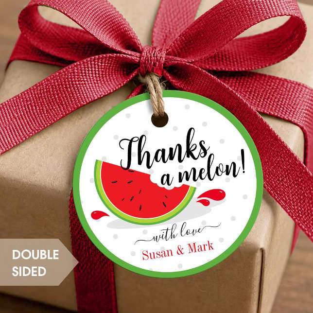 Danke an Melon Watermelon Danke Tag Geschenkanhänger (Von Creator hochgeladen)