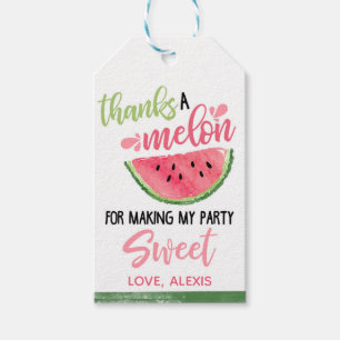 Danke an Melon Watermelon Favor Tag Geschenkanhänger