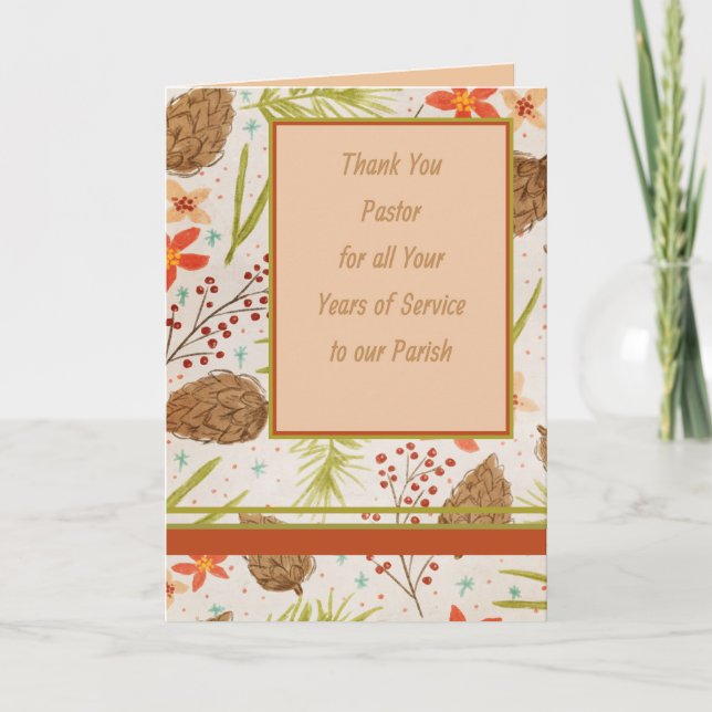 Danke an Pastor Karte (Vorderseite)