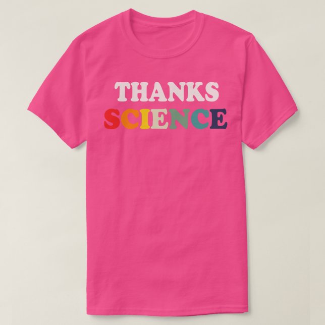 Danke an Science Vaccine Spritze Mini Button Abzei T-Shirt (Design vorne)