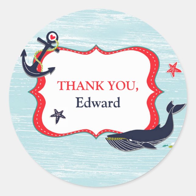 Danke, Anchor Whale Stickers (Vorderseite)