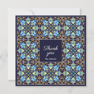 Danke anpassbare blaue Azulejos