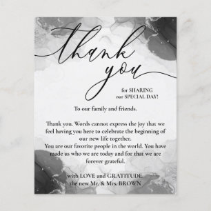 Danke Aquarell-Unterschrift benutzerdefinierte Fot Flyer