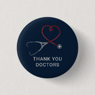 Danke Ärzte Frontline-Mitarbeiter Benutzerdefinier Button