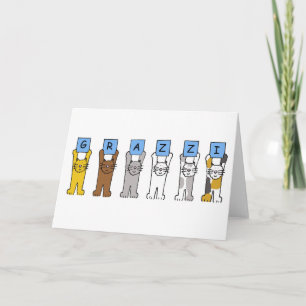Danke auf Maltesisch Grazzi Karte