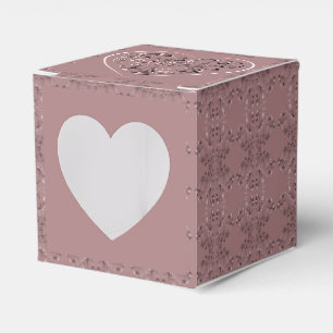 "Danke" auf staubigem Rosa Geschenkschachtel