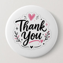 Danke-Aufkleber Button