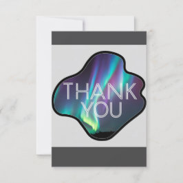 Danke, Aurora Borealis  Dankeskarte