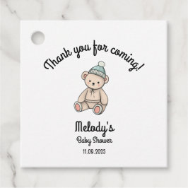 Danke Baby Boy Teddy Geschenkanhänger
