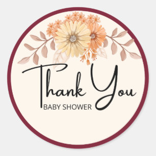 Danke, Baby Dusche Blumenstrauß Sticker