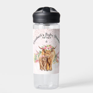Danke Baby Dusche Highland Cow Calf Trinkflasche