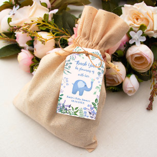 Danke Baby Elefant Lied Vogel Baby Shower Geschenkanhänger