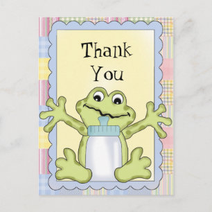 Danke Baby Frog Postcard Postkarte