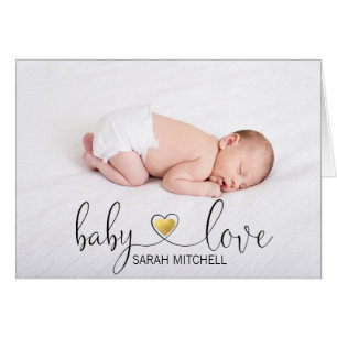 DANKE Baby-Liebe-Duschen-Gold  FOTO + TEXT