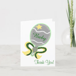 Danke Baby Shower Elegant Rattle