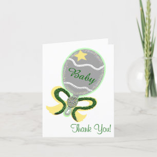 Danke Baby Shower Elegant Rattle