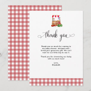Danke Baby Shower Lokal Erzeugter Bauernmarkt