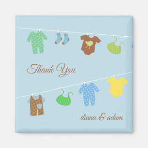 Danke, Baby Shower Magnet