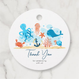 Danke Babydusche. Niedliche Unterwasserwelt Geschenkanhänger