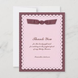 Danke Babyparty-flache Karte