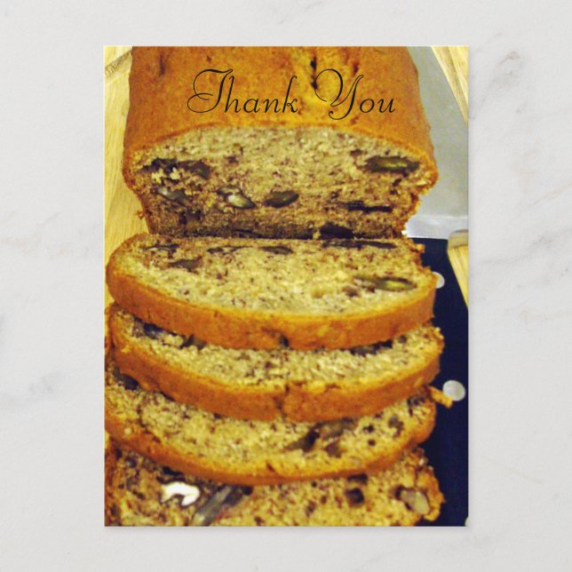 Danke/Banana Nut Bread_ Postkarte (Vorderseite)