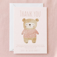 Danke Bär Baby rosa Dusche Süß