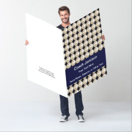 Danke Baseball Coach, Name, Blue Big JUMBO