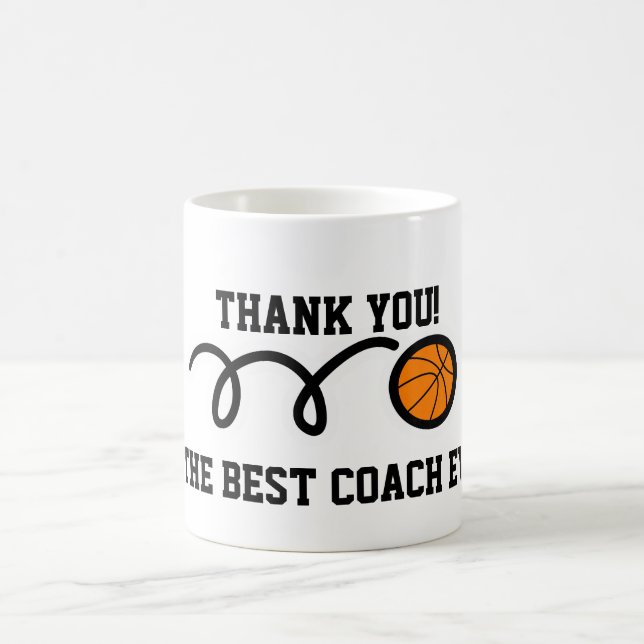 Danke Basketballtrainer-Kaffee-Tasse Kaffeetasse (Mittel)