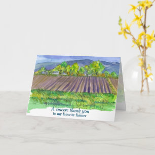 Danke Bauer Fields Mountains Landschaft Karte