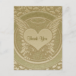 Danke | Beileidsbekundung | Hellgold Postkarte