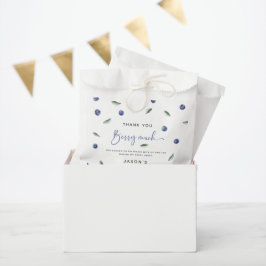 Danke, 'Berry Much' Blueberry 1. Geburtstag Geschenktütchen