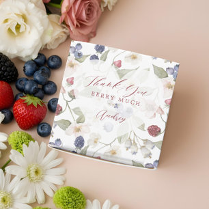 Danke Berry Sweet Brautparty Wild Berry Floral Geschenkschachtel