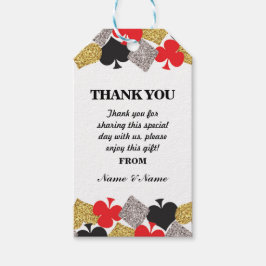 Danke, Bevorzugungs-Umbau-Las- Vegaskasino-Party Geschenkanhänger