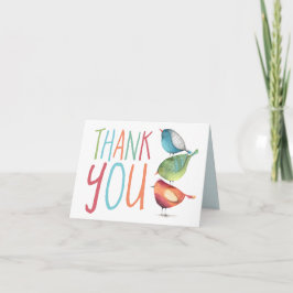 Danke, Birdie Card Einladung