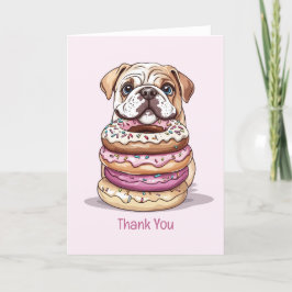 Danke, Birthday English Bulldogs Dankeskarte