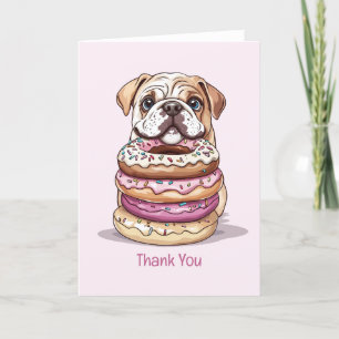 Danke, Birthday English Bulldogs Dankeskarte