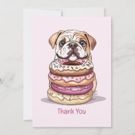 Danke, Birthday English Bulldogs Dankeskarte