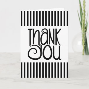 Danke, Black Stripes Card Dankeskarte