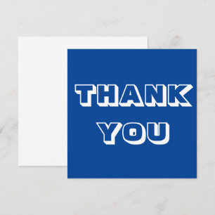 Danke, blau weiß karte