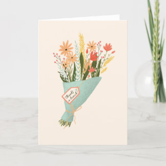 Danke Blume Bouquet Card Karte