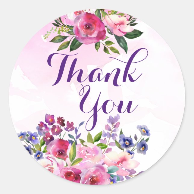 Danke, Blume Stickers (Vorderseite)