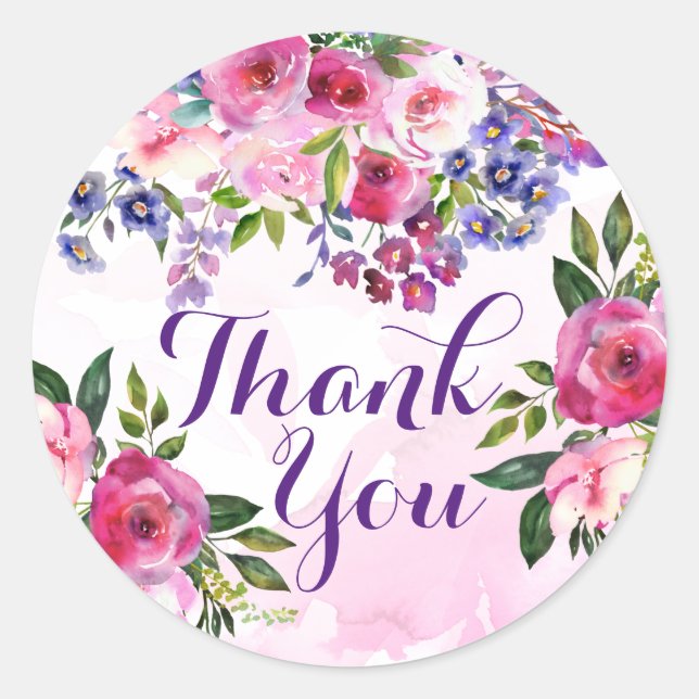 Danke, Blume Stickers (Vorderseite)