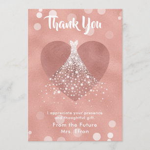 Danke Brautparty-Herz-Hochzeits-Kleid