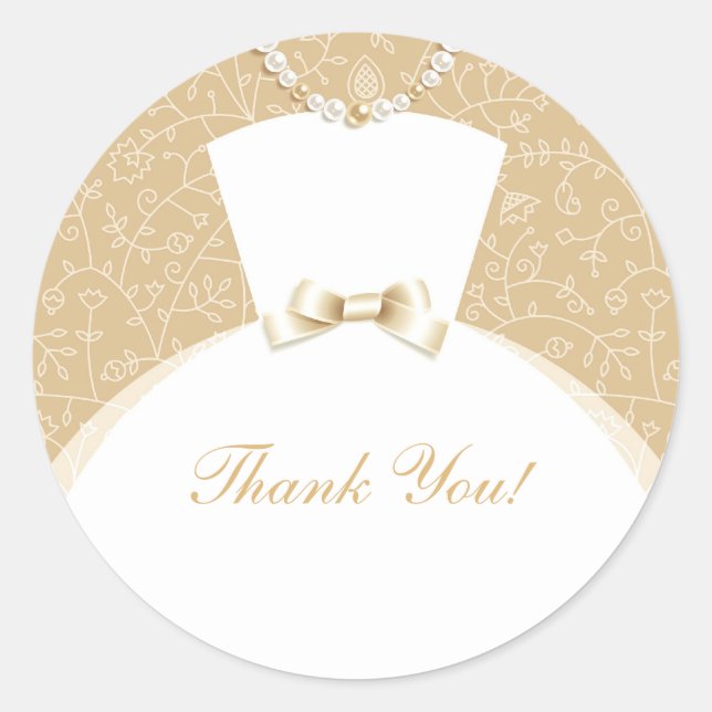 Danke Brautparty Stickers (Vorderseite)