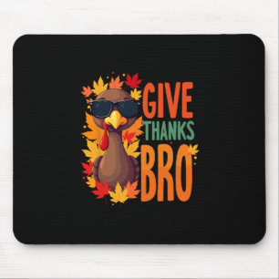 Danke Bruder Süßer Truthahn Kleinkind Dankbar Dank Mousepad