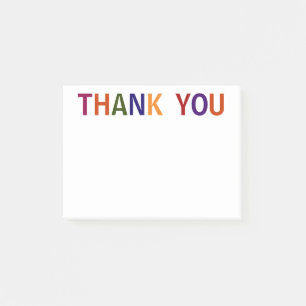 Danke Bunt 4 x 3 Post-it Klebezettel